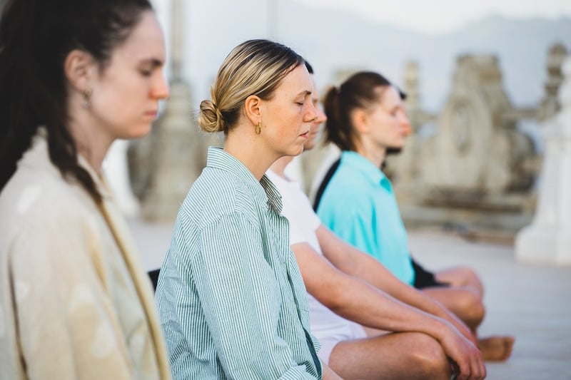 Mindful breath awareness in yoga practice